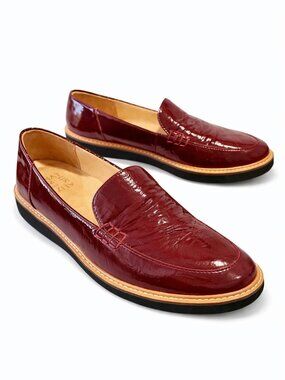 Naturalizer Andie Loafers | Women’s 8M | Burgundy Patent Leather | EUC